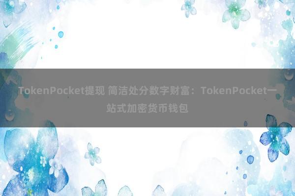 TokenPocket提现 简洁处分数字财富：TokenPocket一站式加密货币钱包